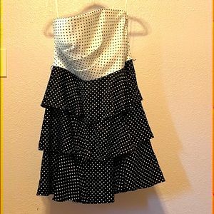 White House Black Market strapless dress with attachable spaghetti straps